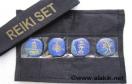 Lapis Lazule Usai Reiki Set w/.Velvet purse